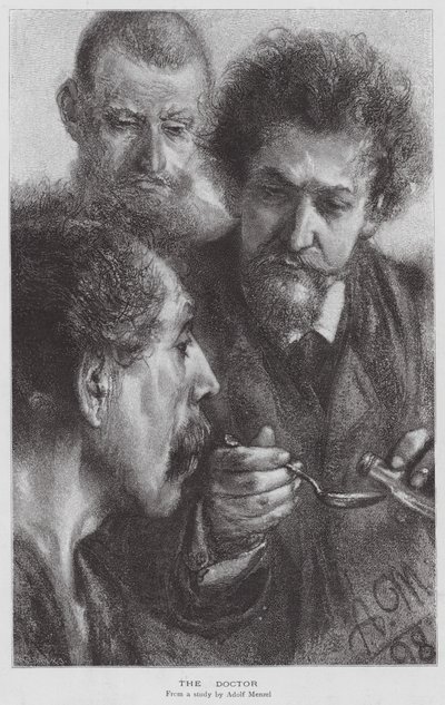 医生（平版） 作者 Menzel（之后）的Adolph Friedrich Erdmann
