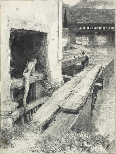 水闸 作者 阿道夫门泽尔