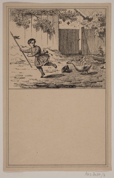 勇敢的英雄第 6 号，收录于 Chr. Winther 和 M. Rørbye，"25 Billeder for små børn"。 作者 阿道夫·基滕多夫