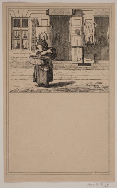 甜品店里的妻子收录于 Chr. Winther 和 M. Rørbye，"25 Billeder for små børn"，第 20 号。 作者 阿道夫·基滕多夫