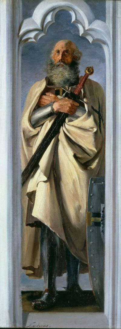路德·卢德·冯·布伦瑞克（Luther Luder von Braunschweig），条顿骑士团的大师，1846年。 作者 阿道夫门泽尔
