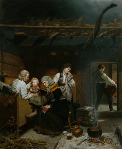祖父的祝福 作者 Adolph Tidemand
