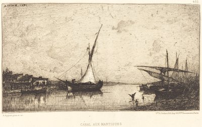 码头运河（Canal aux Martiques 作者 阿道夫·阿皮安