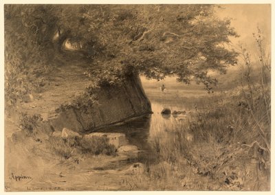 风景 (La source a Montalieu) 作者 阿道夫·阿皮安