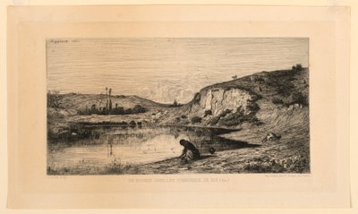 Un Rocher in the Communaux de Rix (Ain) 作者 阿道夫·阿皮安