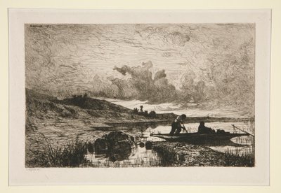 Un Soir, Bords du Rhone a Rix 作者 阿道夫·阿皮安