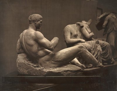 帕台农神庙的雕塑，大英博物馆，c。 1870年代。 作者 阿道夫·布劳恩（Adolphe Braun）