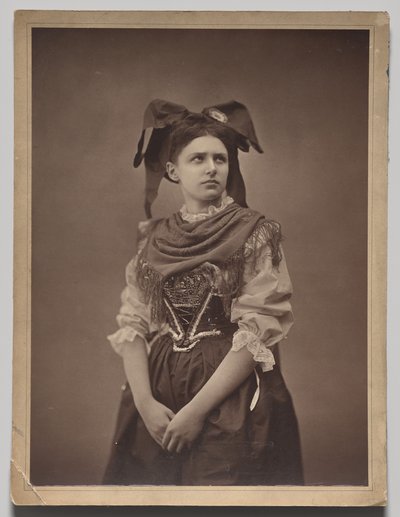 年轻的阿尔萨斯妇女 作者 阿道夫·布劳恩（Adolphe Braun）