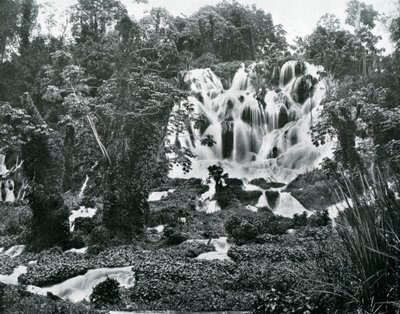 牙买加咆哮河瀑布，约建于1905年。 作者 阿道夫·杜珀利和儿子