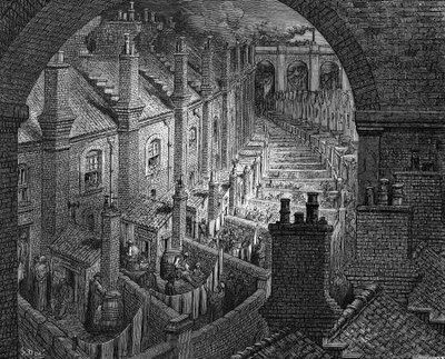 1872年，在伦敦铁路上空 作者 阿道夫·弗朗索瓦·潘纳梅克（Adolphe Francois Pannemaker）