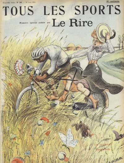 笑的插图 作者 Adolphe Leon Willette