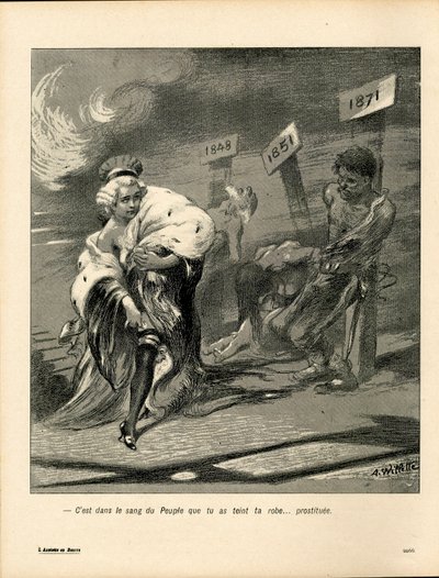 黄油板，编号123，彩色讽刺画 作者 阿道夫·莱昂·威莱特