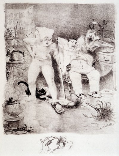 懒惰 - 威莱特的绘画 作者 阿道夫·莱昂·威莱特