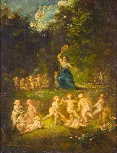赌博"，1844-1886年 作者 阿道夫·蒙蒂切利