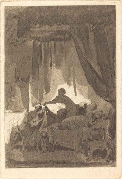 蒙娜丽莎 作者 Adolphe Théodore Jules Martial Potémont 模仿 Jean Honoré Fragonard