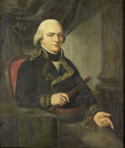荷属东印度群岛总督 Pieter Gerardus van Overstraten 的肖像 作者 Adriaan de Lelie（归因于）
