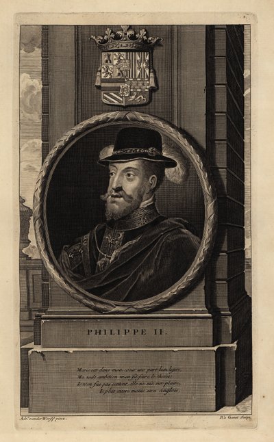 菲利普二世 (1527-1598)（雕刻） 作者 阿德里安·范德（Adriaan van der）（后）·韦尔夫