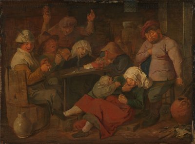 穷人在小酒馆喝酒 作者 Adriaen Brouwer