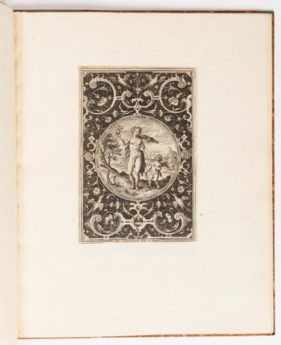 维纳斯》，选自《巴黎审判》6 幅装饰图案组画中的版画 作者 阿德里亚恩·科拉特