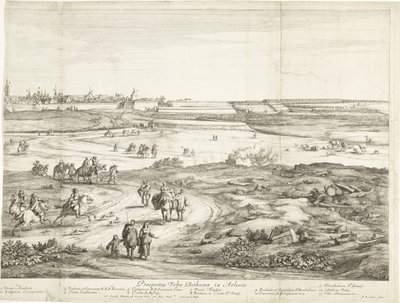 Bethune 景观（右页）
Veuë de la Ville de Bethune en Artois（物品上的标题） 作者 亚当·弗兰斯·范·德·穆伦