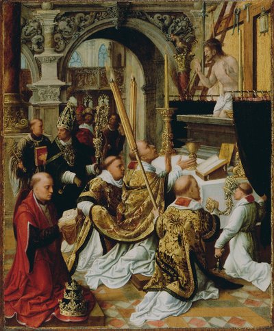 圣格雷戈里大帝弥撒，约1510年至1520年 作者 Adriaen Isenbrandt或Isenbrant