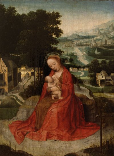 逃往埃及途中的休息》，约 1520-30 年（油画板） 作者 Adriaen Isenbrandt或Isenbrant