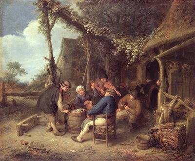 在乡下工作之后，1659年 作者 阿德里亚恩·扬斯（Adriaen Jansz）。范·奥斯塔德