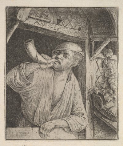 贝克吹牛号，1610-185。 作者 阿德里亚恩·扬斯（Adriaen Jansz）。范·奥斯塔德