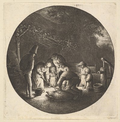 猪肉屠夫，161-85。 作者 阿德里亚恩·扬斯（Adriaen Jansz）。范·奥斯塔德