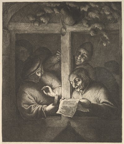 窗户上的歌手，1610-185。 作者 阿德里亚恩·扬斯（Adriaen Jansz）。范·奥斯塔德
