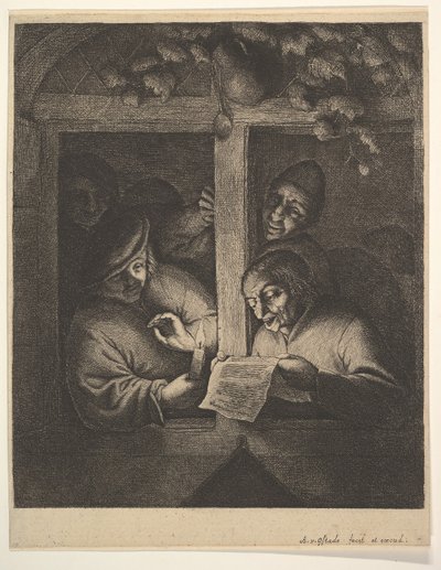 窗户上的歌手，1610-185。 作者 阿德里亚恩·扬斯（Adriaen Jansz）。范·奥斯塔德