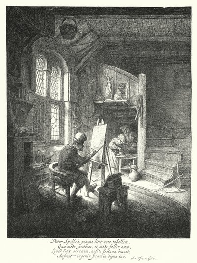 画家》（雕刻版 作者 阿德里亚恩·扬斯（Adriaen Jansz）。范·奥斯塔德