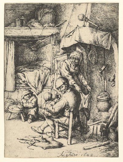 1648年，圣家族教堂。 作者 Adriaen Jansz. van Ostade
