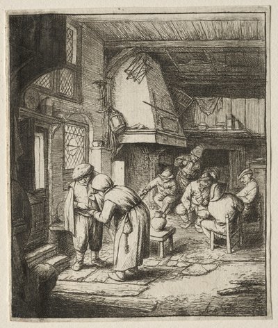 农民清偿债务。 作者 阿德里亚恩·扬斯（Adriaen Jansz）。范·奥斯塔德