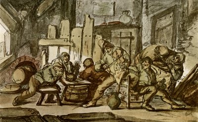 乡村小酒馆里的农民音乐家 作者 阿德里亚恩·扬斯（Adriaen Jansz）。范·奥斯塔德