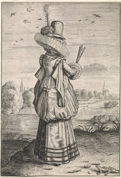 Habitus et cultus Matronarum Nobilu et Rusticarum（贵族妇女和乡村妇女的服饰和礼仪）
带蜥蜴的优雅女士
荷兰贵妇和乡村妇女的服饰与礼仪（系列名称）
Habitus et cultus Matronarum Nobilu et Rust 作者 Jacob Matham（拒绝归因）