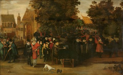 1619 年左右荷兰政治讽刺剧 作者 Adriaen Pietersz van de Venne (追随者)