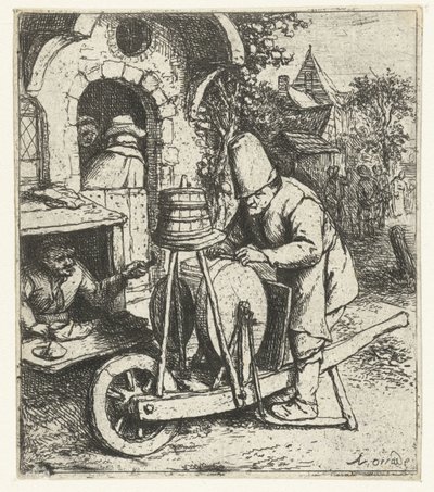 Messenslijper aan het werk bij een schoenmaker De messenslijper 作者 阿德里安·范·奥斯塔德