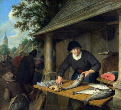 鱼妇 作者 阿德里亚恩·扬斯（Adriaen Jansz）。范·奥斯塔德