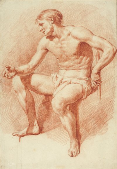 男性裸体的研究 作者 Adriaen van de Velde