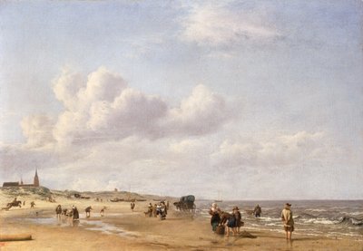 斯海弗宁恩海滩，1658年 作者 阿德里亚恩·范·德·韦尔德
