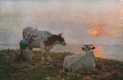 夕阳》，约1897年，约1930年。   作者 阿德里安·斯托克斯