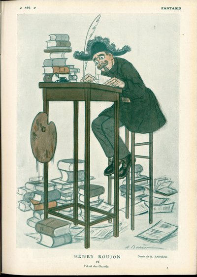 Fantasio，约1912_2_15 - A Barrere（1874-1931）的插图。美术，阅读写作 - 鲁戎-亨利 作者 阿德里安·巴雷尔