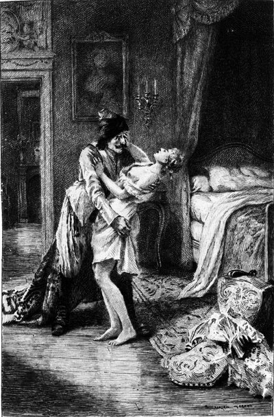 阿德里安-莫罗（1843-1906）为弗朗索瓦-玛丽-阿鲁埃（Francois Marie Arouet dit Voltaire，1694-1778）的《坎迪德》绘制的版画。 作者 阿德里安·莫罗（Adrien Moreau）