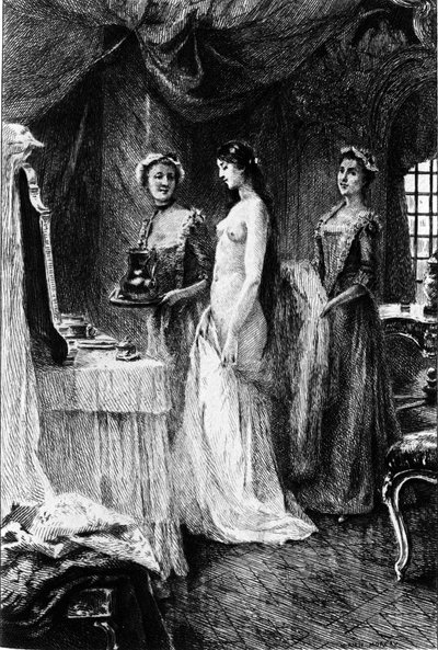 阿德里安-莫罗（1843-1906）为弗朗索瓦-玛丽-阿鲁埃（Francois Marie Arouet dit Voltaire，1694-1778）的《坎迪德》绘制的版画。 作者 阿德里安·莫罗（Adrien Moreau）