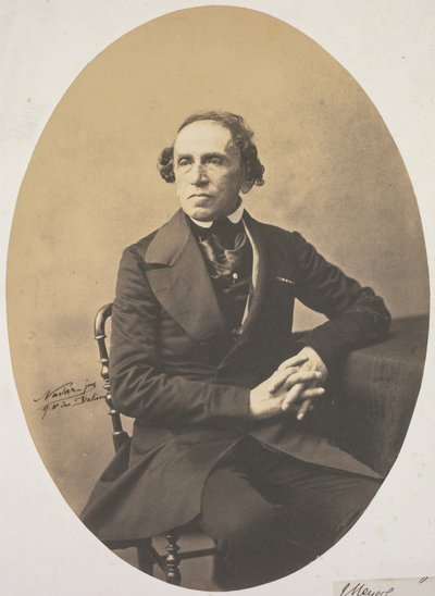 Giacomo Meyerbeer肖像（1791-1864），1857年。 作者 阿德里安·图尔纳雄