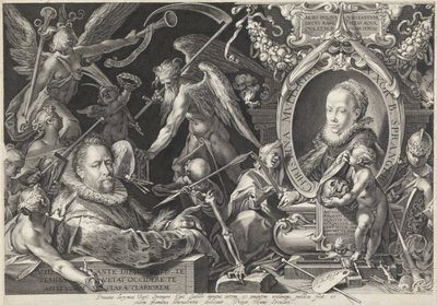 Bartholomeus Spranger 及其妻子 Christina Muller 的寓意肖像 作者 巴塞洛缪斯普兰格
