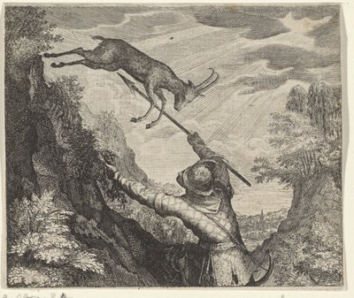 羚羊和猎人的寓言故事 作者 Aegidius Sadeler (II) （归属于）