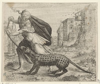 狸猫换太子寓言 作者 Aegidius Sadeler (II) （归属于）