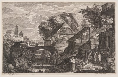 河右农舍，选自《波希米亚八景 作者 爱迪德斯·萨德勒二世